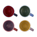 Vista Stoneware Mugs 185ml Set of 4 - Multi