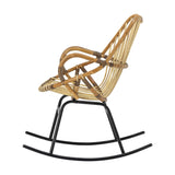 Reine Rattan Rocking Chair - Brown