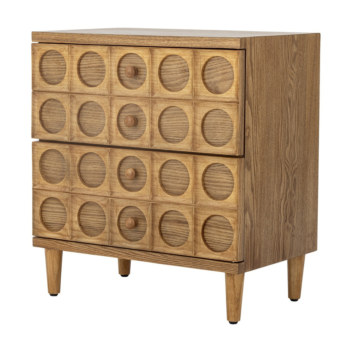 Vester Geometric Chest of Drawers - Brown