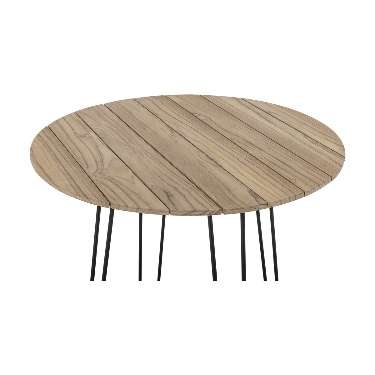Molito Round Wooden Garden Table - Brown