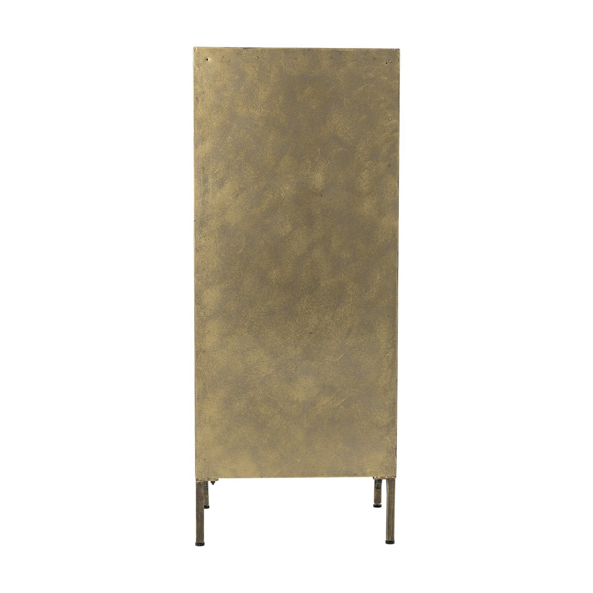 Saone Glass Cabinet - Brass