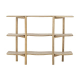 Rivoli Wooden Bookcase - Beige
