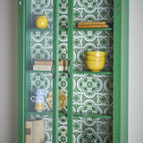 Hazem Floral Wooden Cabinet - Green