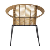 Dudine Round Garden Lounge Set of 3 - Beige