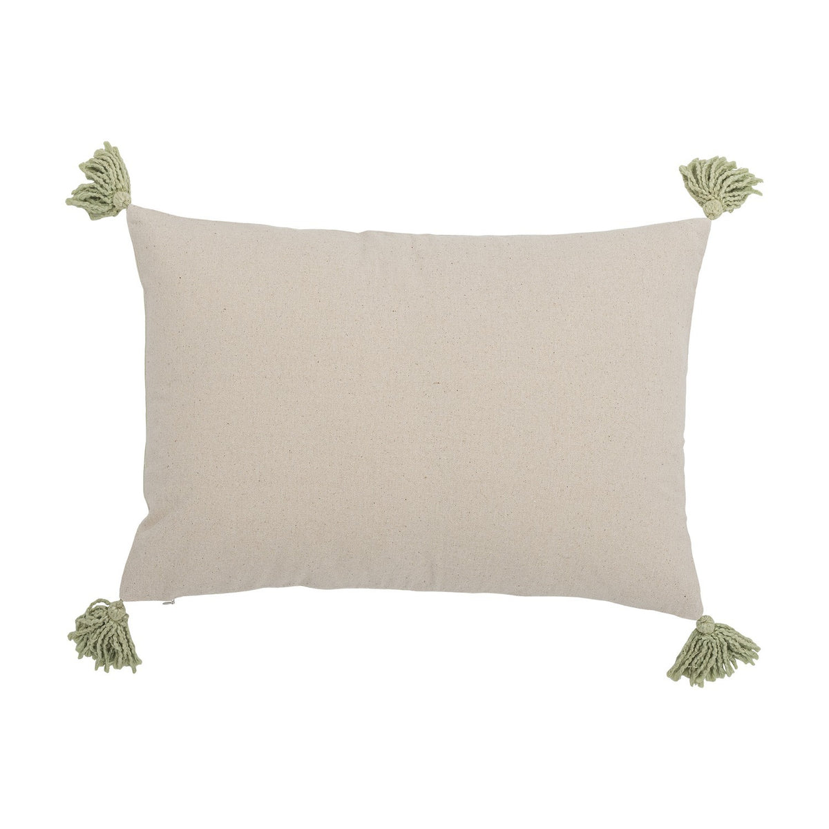 Lemon Striped Cotton Cushion - Yellow