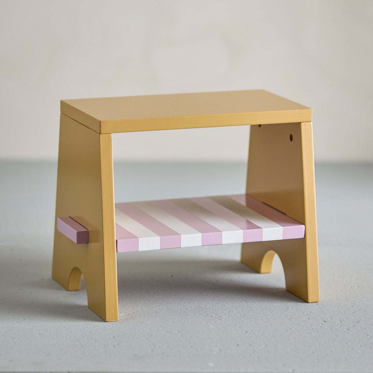 Liova Striped Kids Stool - Yellow