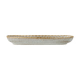 Fleur Stoneware Platter - Grey