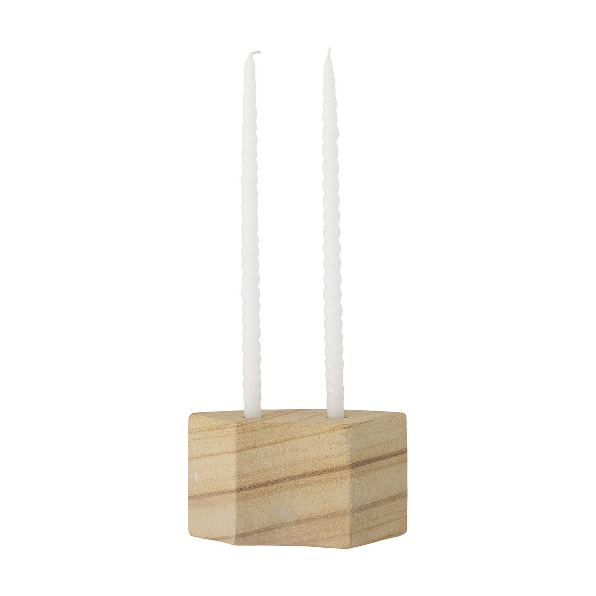 Florida Sandstone Candle Holder - Beige