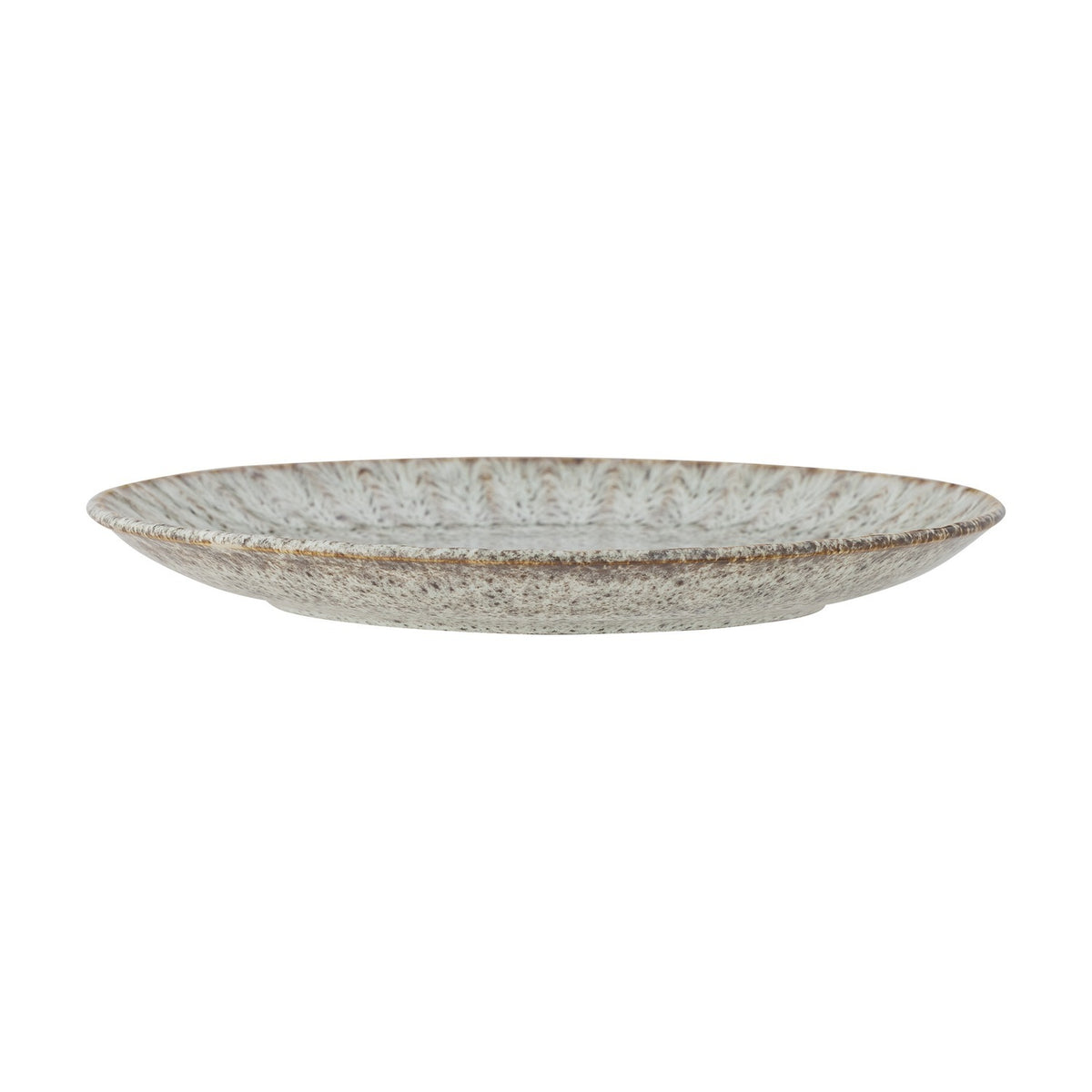 Fleur Stoneware Dinner Plate - Grey