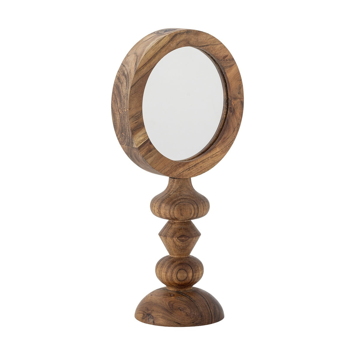 Malukka Wooden Table Mirror 20x40cm - Brown
