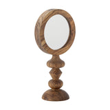 Malukka Wooden Table Mirror 20x40cm - Brown