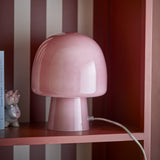 Paddy Mushroom Glass Table Lamp - Pink