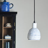 Elga Stoneware Pendant Light - White