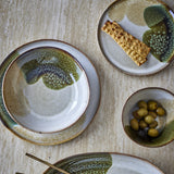 Jules Stoneware Dinner Set of 12 - Green