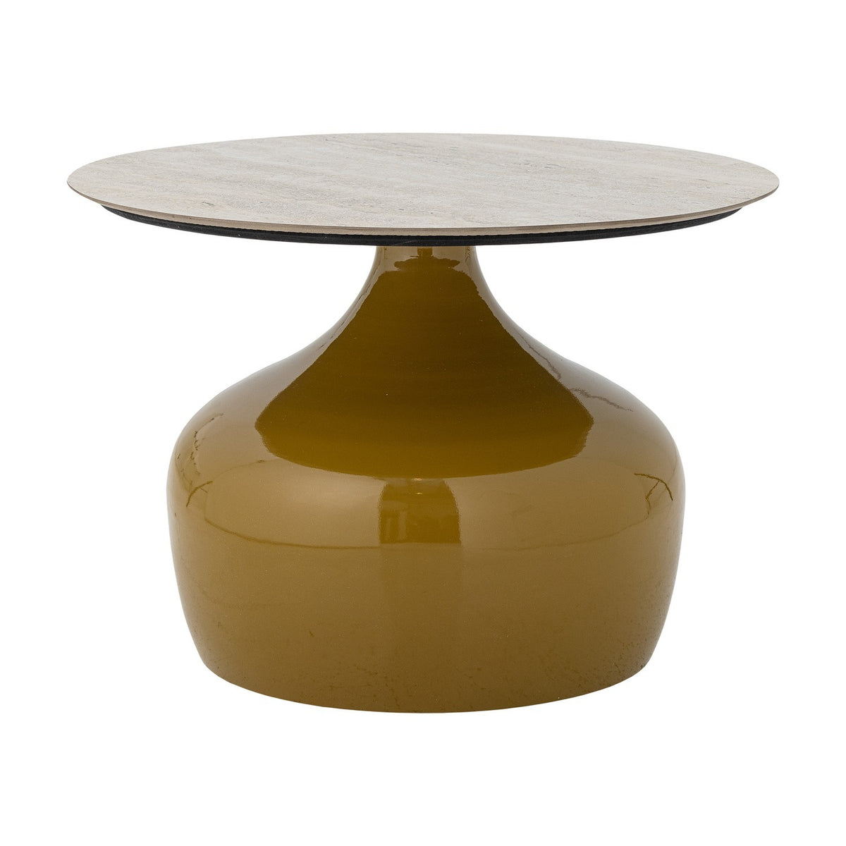Lecco Round Iron Coffee Table - Yellow