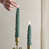Ponza Christmas Tree LED Candles Pack of 2 - Green