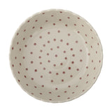 Chip Striped Stoneware Bowl 24cm - Cream