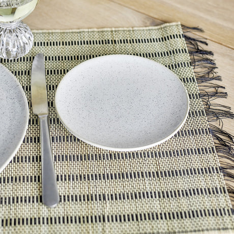 Addison Speckled Stoneware Plate - White