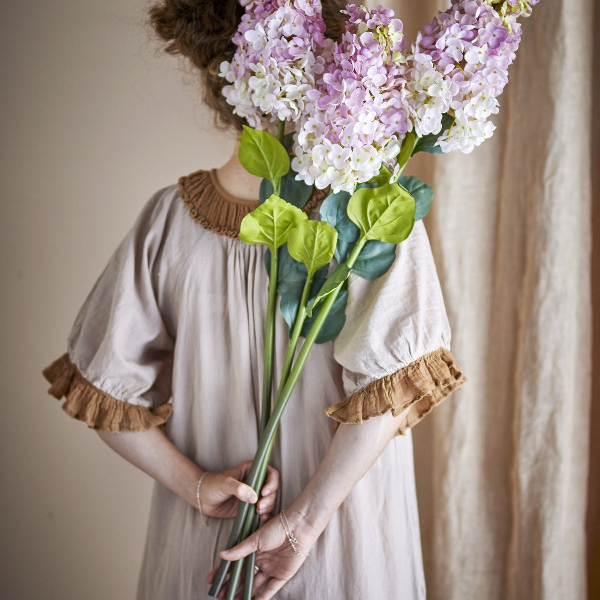Hydrangea Artificial Stem 95cm - Pink