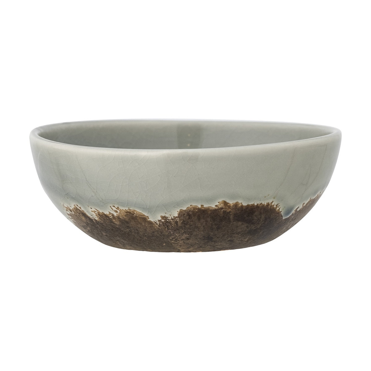 Paula Crackle Stoneware Bowl 16cm - Grey