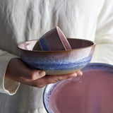 Paula Stoneware Bowl 16cm - Pink
