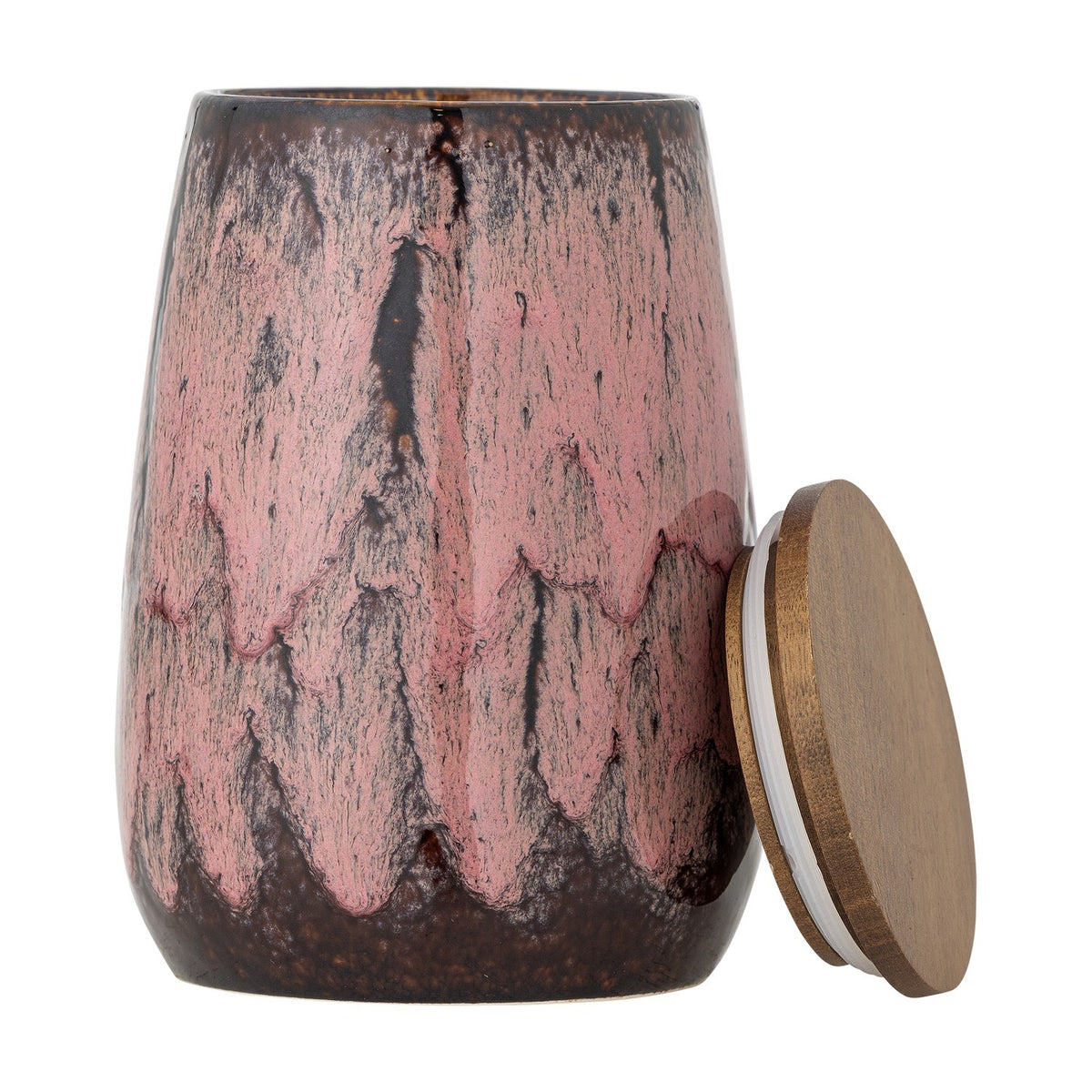 Rayen Stoneware Storage Jar with Lid 1330ml - Pink