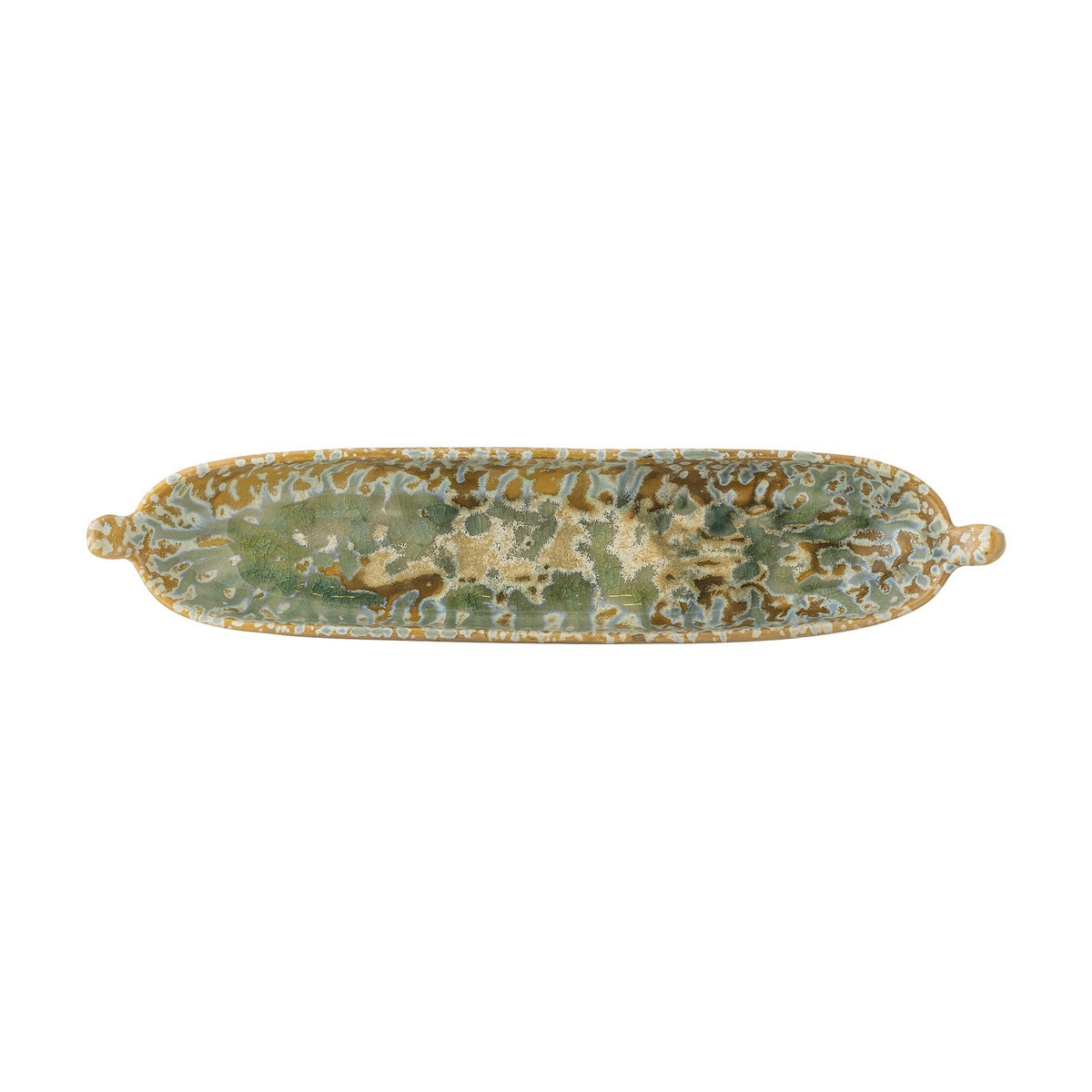 Milani Stoneware Platter 34x7.5cm - Green