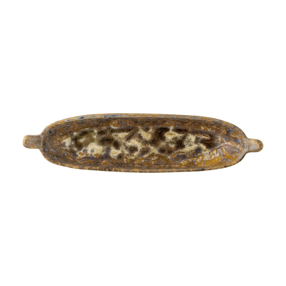Milani Marbled Stoneware Platter - Brown