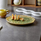 Milani Round Stoneware Platter - Green