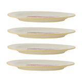 Hadden Embossed Stoneware Dinner Plates Set of 4 - Cream