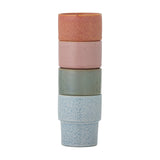 Ewan Speckled Stoneware Cups 150ml Set of 4 - Multi