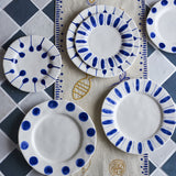 Linora Stoneware Dinner Plates Set of 3 - Blue