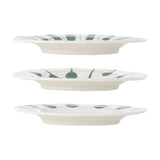 Linora Dotted Stoneware Side Plates Set of 3 - Green