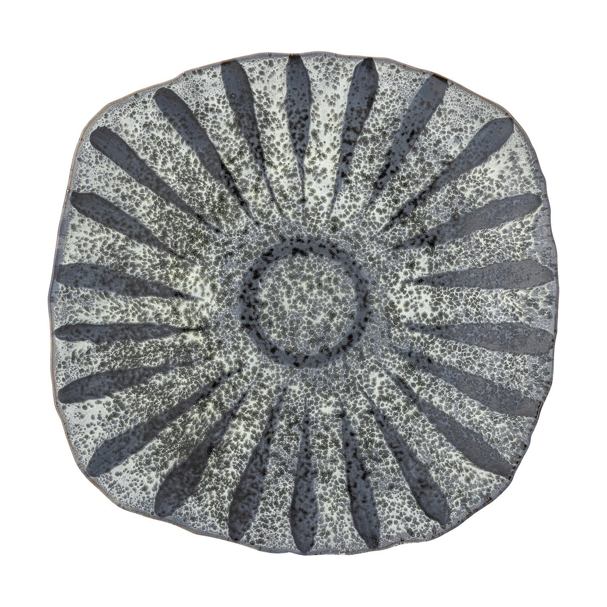 Ramie Stoneware Platter - Grey