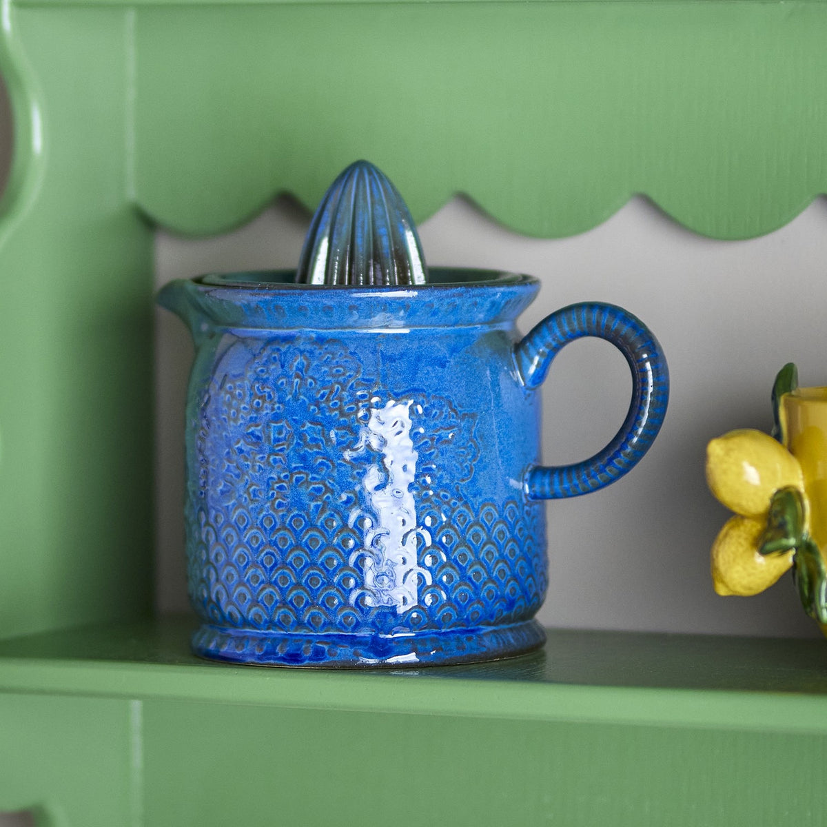 Liselu Stoneware Lemon Squeezer - Blue