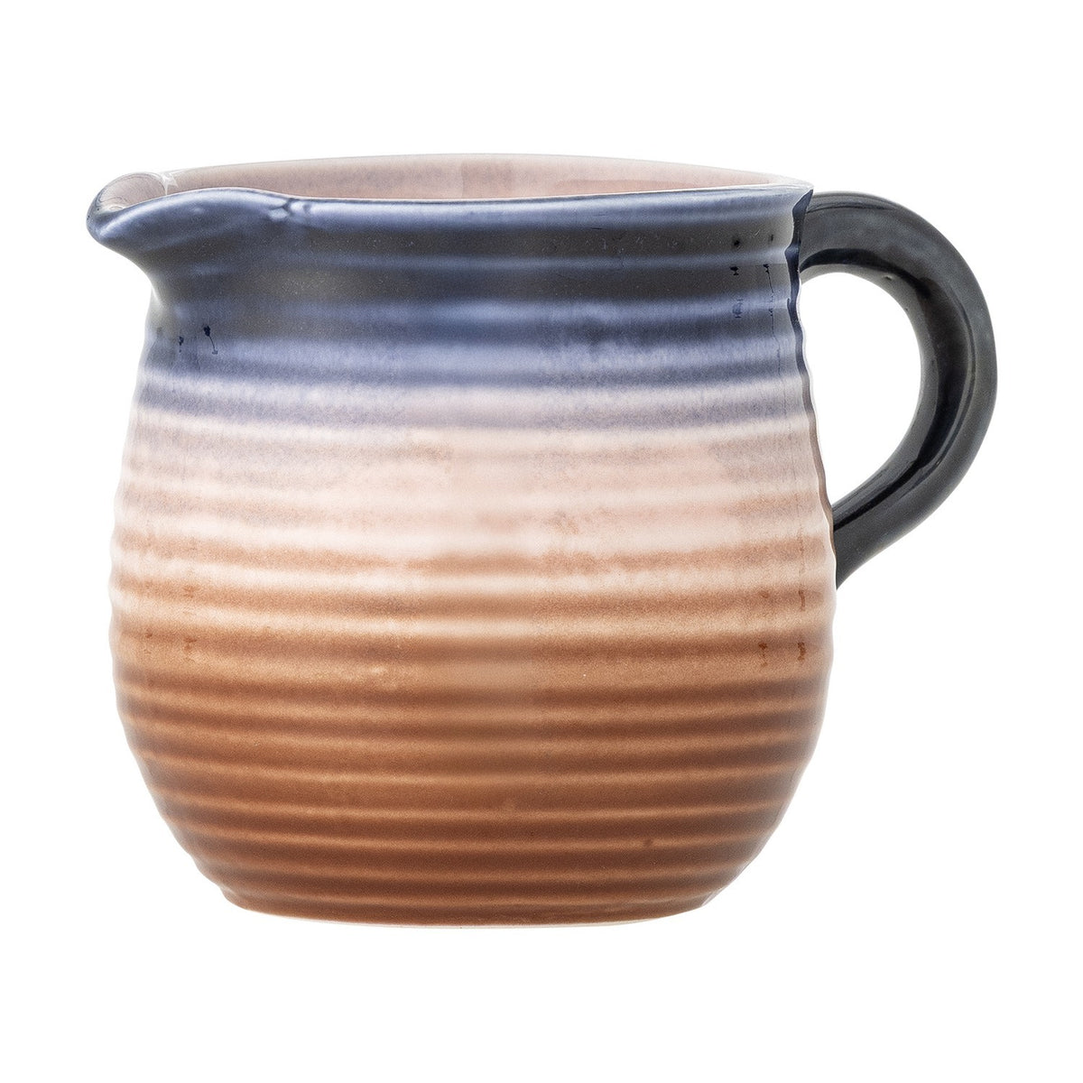 Tatum Ribbed Stoneware Milk Jug 380ml - Multi