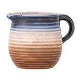 Tatum Ribbed Stoneware Milk Jug 380ml - Multi