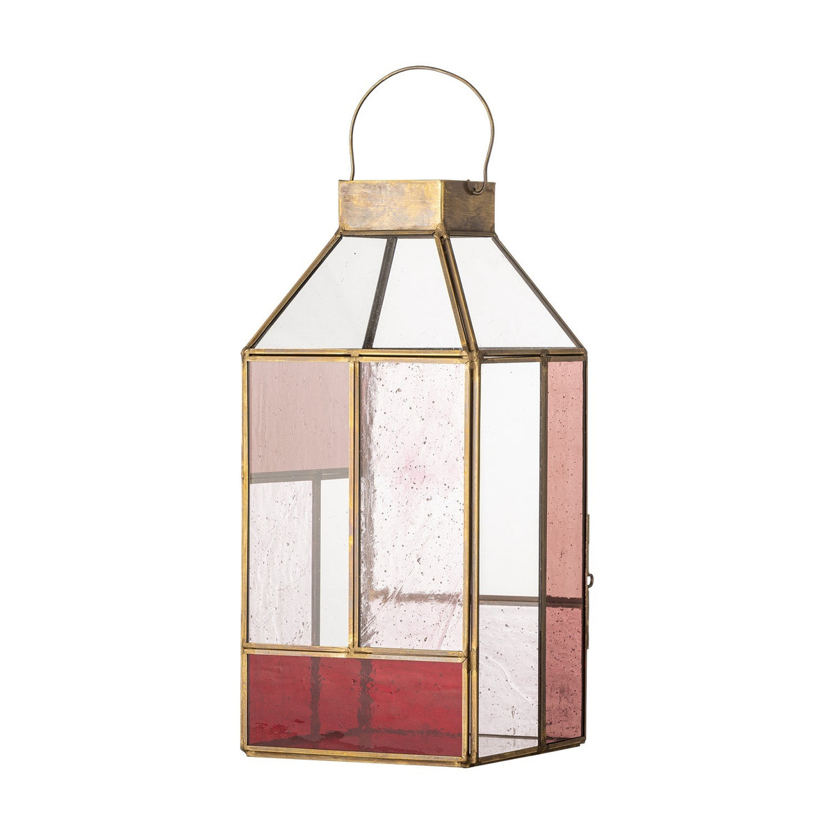 Drew Glass Outdoor Lantern - Pink