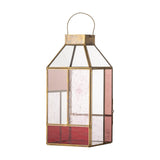 Drew Glass Outdoor Lantern - Pink