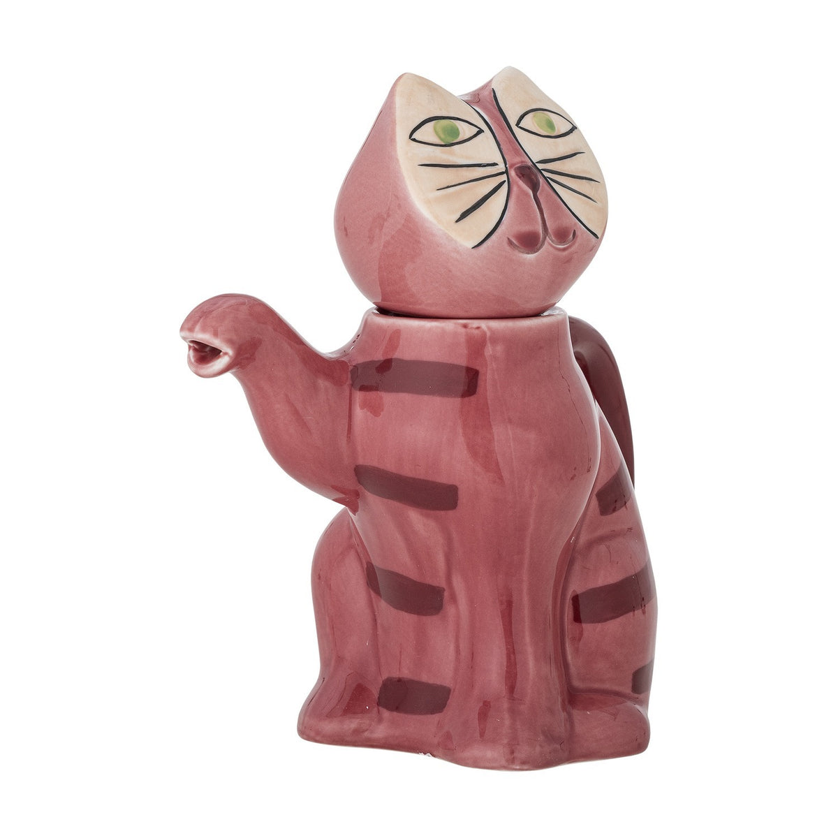 Missy Cat Stoneware Teapot 500ml - Pink