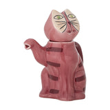 Missy Cat Stoneware Teapot 500ml - Pink