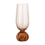 Taurin Ribbed Champagne Glass - Pink