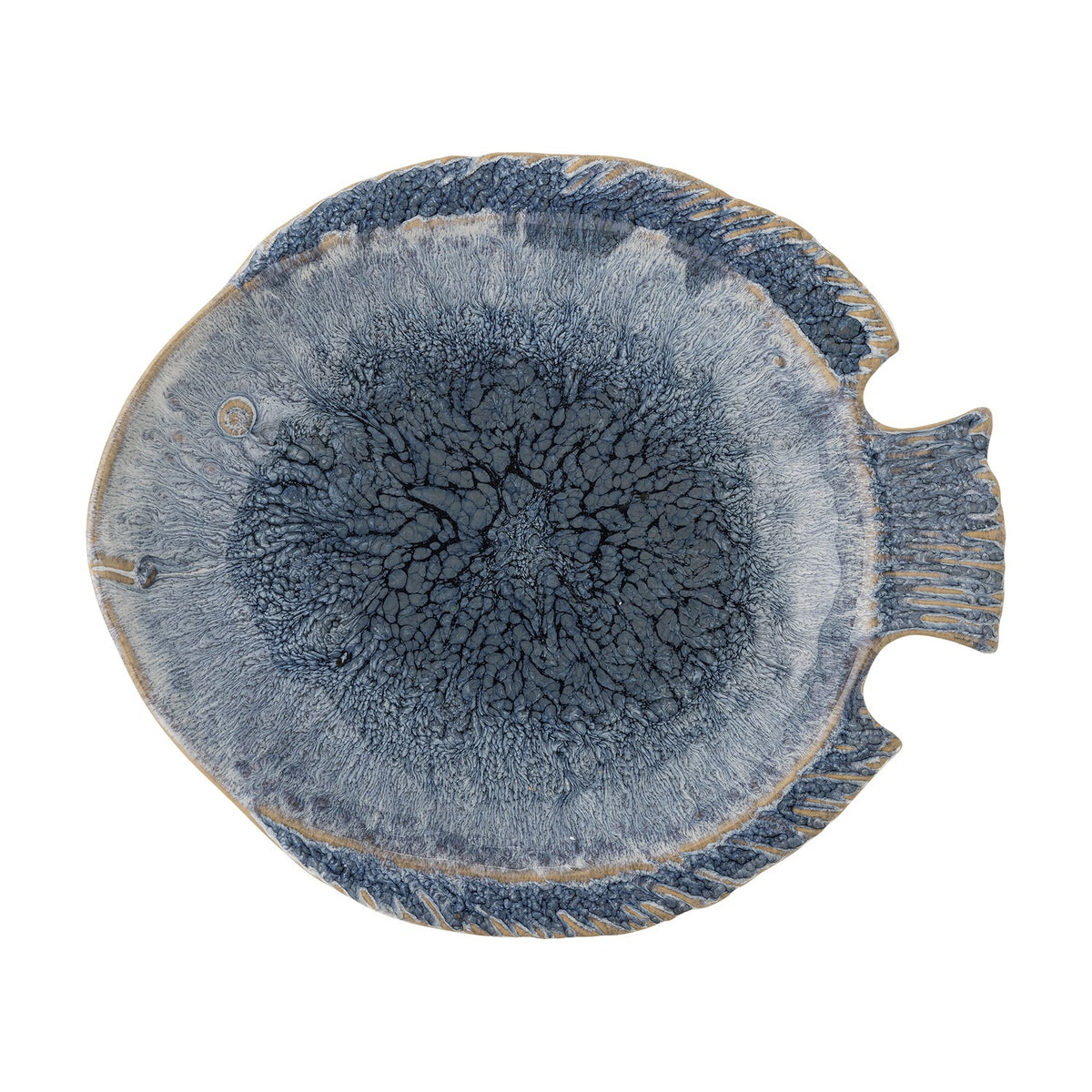 Fae Fish Stoneware Platter - Blue