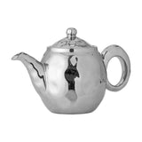 Shine Stoneware Teapot with Strainer 1000ml - Silver