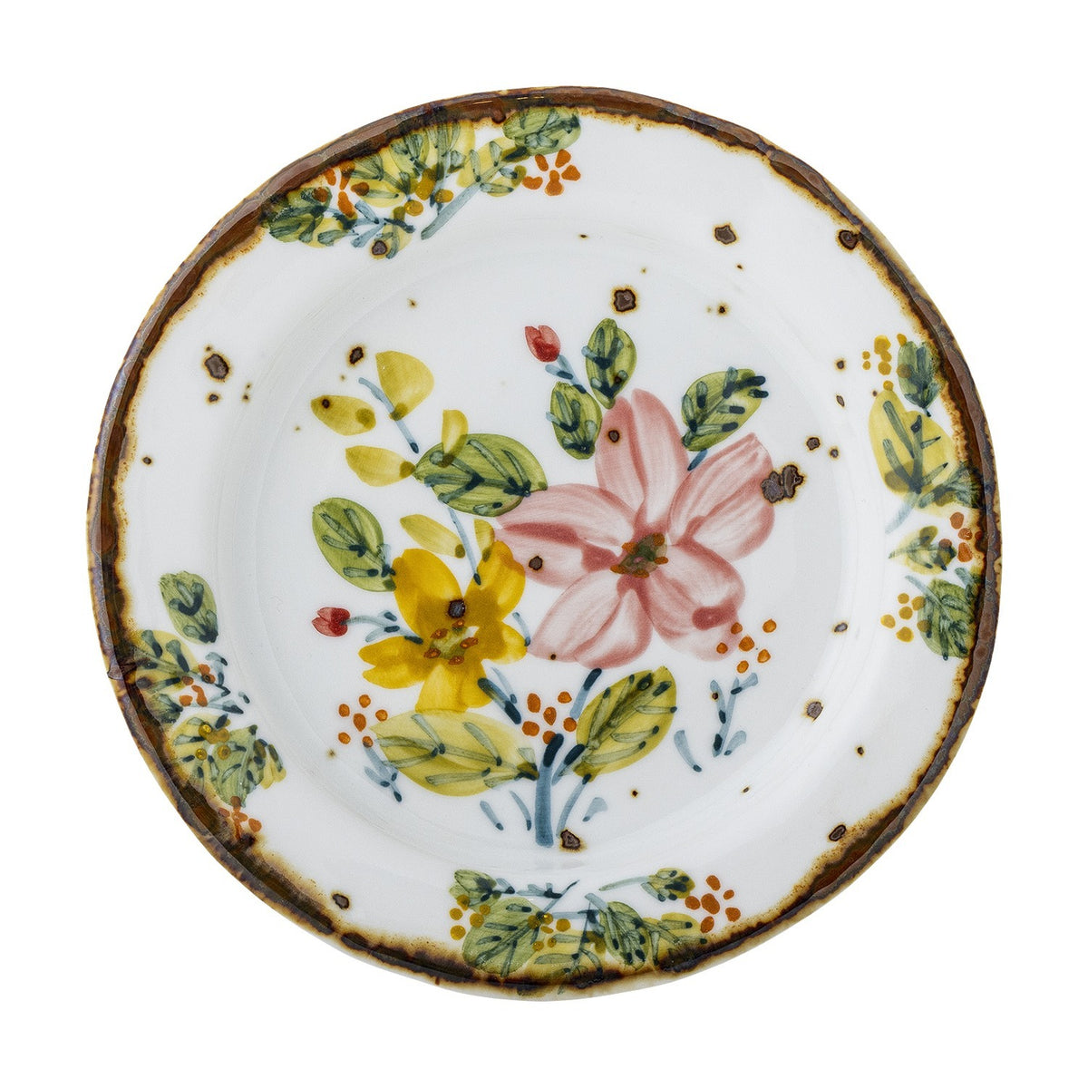 Savina Floral Stoneware Plates Set of 4 - Multi