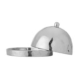 Shine Stoneware Butter Dish - Silver
