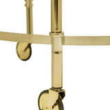 Fine Glass Bar Table - Gold