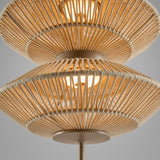 Yuyun S/11L Fabric LED Pendant Light Without Canopy - Satin Beige