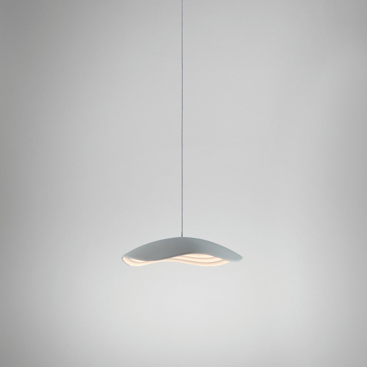 Valentina S/24 Aluminium LED Pendant Light - Light Grey & White