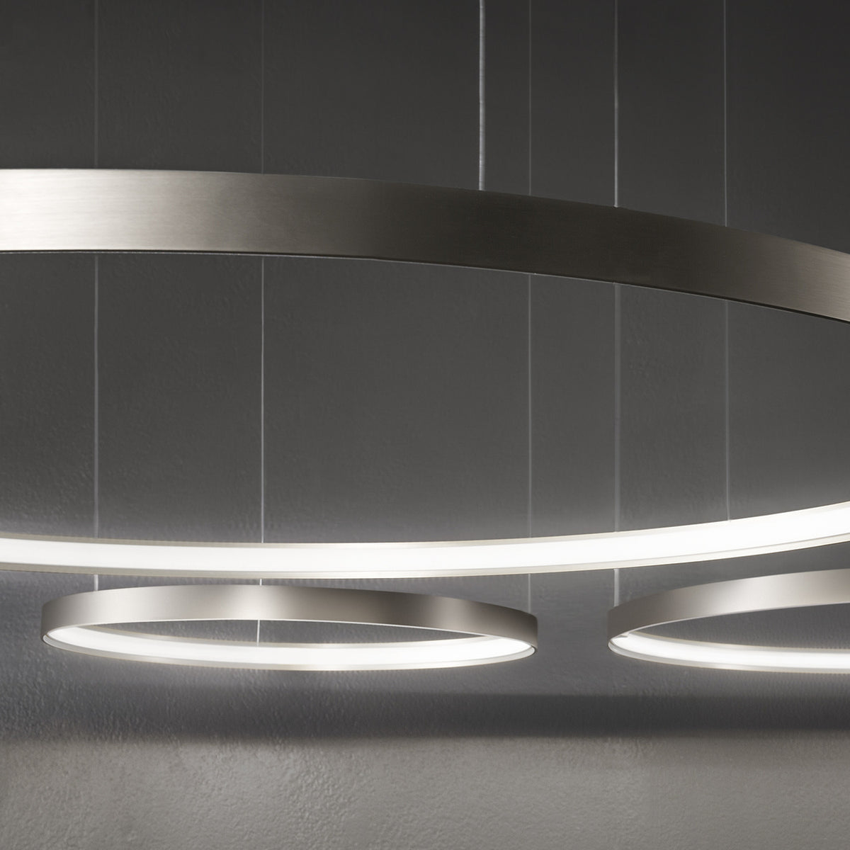 Zero Round Aluminium Ring LED Pendant Light 146cm Without Canopy